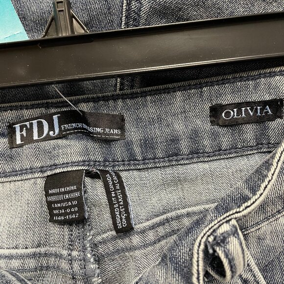 FDJ Embroidered Jeans Size 10 - Picture 5 of 5